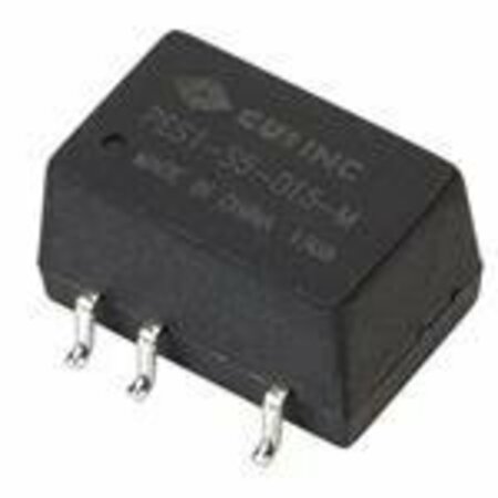 CUI INC Isolated Dc/Dc Converters Dc-Dc Isolated, 1 W, 10.8~13.2 Vdc Input, 5 Vdc, 100 Ma, Dual Unregulated PES1-S12-D5-M-TR